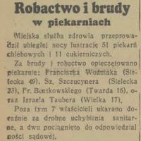 Robactwo i brudy, 1936