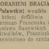 Poranieni hydraulicy, 1936