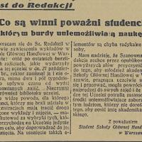 Co są winni poważni studenci, 1936