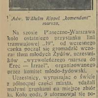 Z Mokotowa do Izraela, 1936