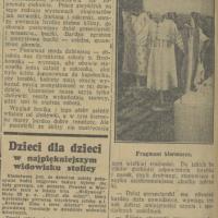 Kiermasz prac uczennic szkoły rekodzielniczej. 1936.