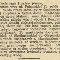 Pękniecie rury Pękniecie rury, 1937