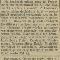 Zajście przy rewizji, 1937