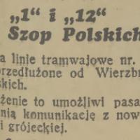 1 i 12 do Szop, 1937