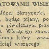 Odratowanie wisielca Odratowanie wisielca, 1937