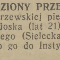 Pogryziony przez psa, 1937