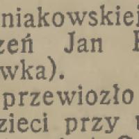 Wypadł z tramwaju, 1937