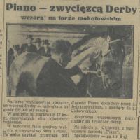 Piano zwycięzcą, 1937