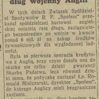Społem spłacił Anglii Społem spłacił Anglii, 1937