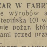 Pożar w Pelikanie, 1937