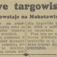 Nowe targowisko, 1937