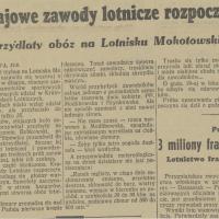 Skrzydlaty obóz, 1937