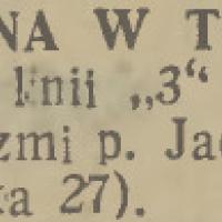 Okradziona w tramwaju, 1937