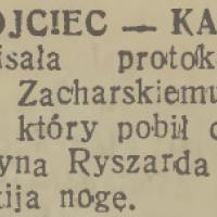 Ojciec kat, 1937