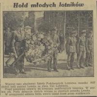 Hołd młodych lotników, 1937
