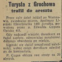 Turysta z Grochowa Turysta z Grochowa, 1937