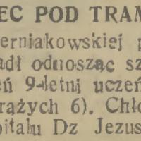 Chłopiec pod tramwajem Chłopiec pod tramwajem, 1937