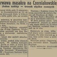 Krwawa masakra na Czerniakowskiej Krwawa masakra na Czerniakowskiej, 1937
