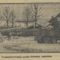 Transportowanie samolotu, 1937