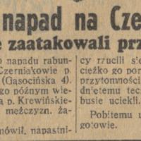 Krwawy napad Krwawy napad, 1937