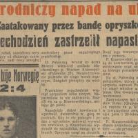 Przechodzień zastrzelił napastnika, 1937