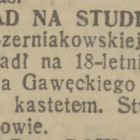Napad na studenta Napad na studenta, 1937