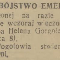 Samobójstwo emerytki Samobójstwo emerytki, 1937