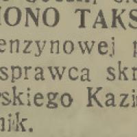 Skradziono taksometr Skradziono taksometr, 1937