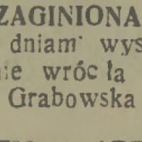 Zaginiona Zaginiona, 1937