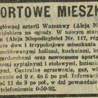 Komfortowe mieszkania, 1938