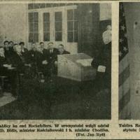 Odsłonięcie tablicy, 1938