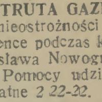 Zatruta gazem Zatruta gazem, 1938