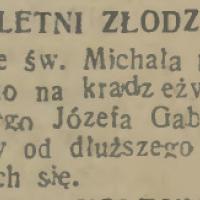 70-letni złodziej, 1938