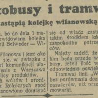 Autobusy i tramwaj, 1938