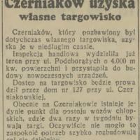 Własne targowisko, 1938