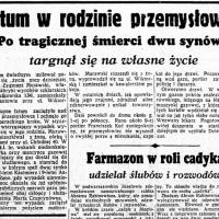 Fatum w rodzinie przemysłowca, 1938