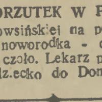 Podrzutek w polu, 1938