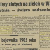 Święto sadzenia drzew, 1938