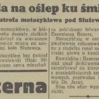 Jazda na oślep, 1938