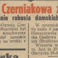 Postrach Czerniakowa za kratą, 1938