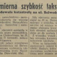 Nadmierna szybkość, 1938