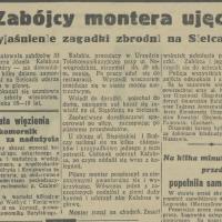 Zabójcy ujęci, 1938