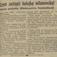 Czym zastąpić kolejkę? 1938