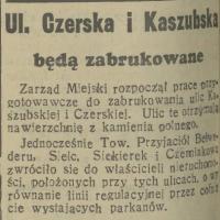 Czerska i Kaszubska, 1938