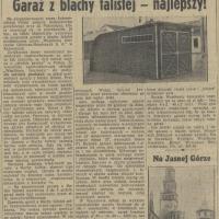 Garaż z blachy, 1938
