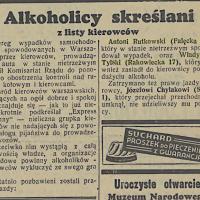 Alkoholicy skreślani, 1938