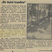 Nie deptać trawników, 1938