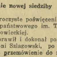 Poświęcenie siedziby gimnazjum Reytana. 1938