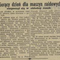Gorący dzień dla maszyn, 1938
