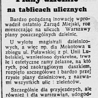 Dla przyjezdnych z Warszawy, 1938